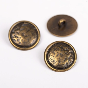 Nasture metalic cu picior 20mm - Alamă - Img 2