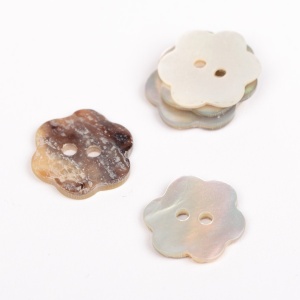 Nasturi din sidef floare 15mm - Alb