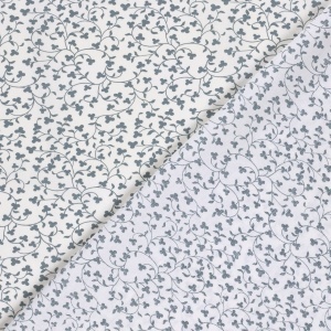 Poplin Imprimat floral- albastru