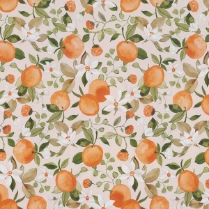 Poplin Premium Imprimat - Portocale