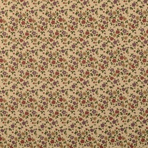 Bumbac gros imprimat cu floricele - Nude