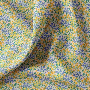 Bumbac Imprimat Flori - Yellow & Orange