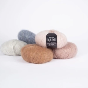 Fir mohair cu mătase DROPS Kid-Silk Uni 54 Bright Sand - Img 4