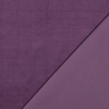 Material Babycord 21W (Velur) Bumbac Uni - Lavender - Img 4