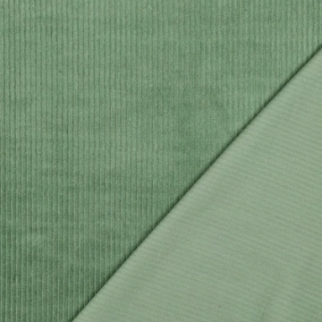 Material Catifea Reiată Corduroy Prespălat 4.5W, 100% bumbac - Basil - Img 4