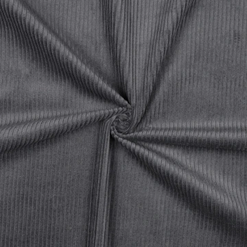 Material Catifea Reiată Corduroy Prespălat 4.5W, 100% bumbac - Dark Grey - Img 3