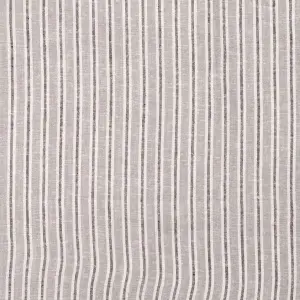 Material In și Vâscoză Yarn Dyed Dungi Subțiri - Off White - Img 2