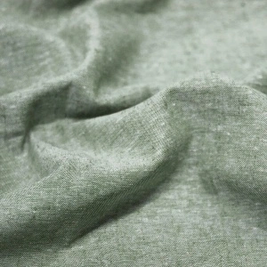 Material In Subțire Chambray Verde - Army Green