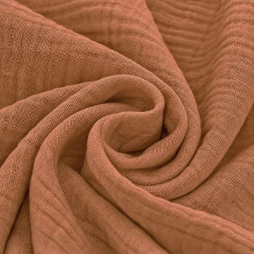 Material Muselină Dublă, 100% bumbac - Peach