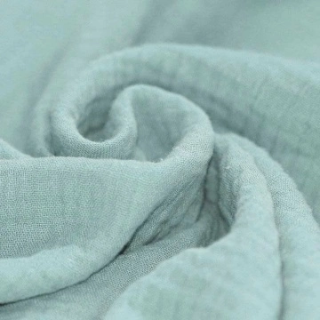 Material Muselină Dublă, 100% bumbac - Sea Green