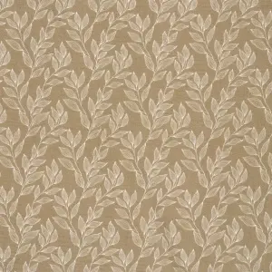 Material Muselină Imprimată Frunze, 100% bumbac - Beige - Img 3