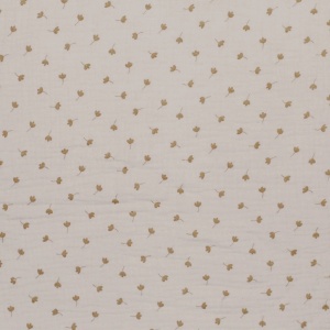 Muselină Imprimată Trifoi - Beige