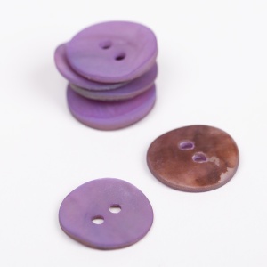 Nasture din sidef rotund 15mm - Mov