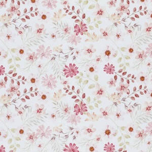 Poplin Premium Imprimat Digital Flori - Pastel Flower Pink
