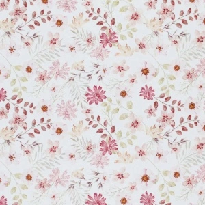 Poplin Premium Imprimat Digital Flori - Pastel Flower Pink