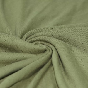 Jerse Bumbac Pointelle Mini - Olive