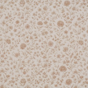 Jerse Rib Imprimat - Beige Vintage Flower - Img 2