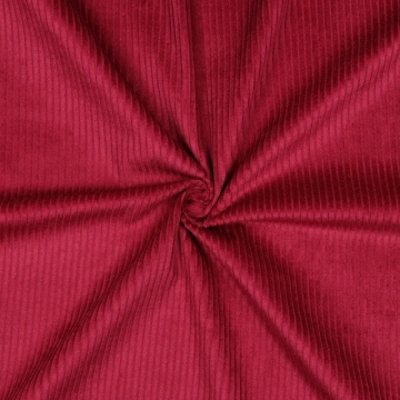 Material Catifea Reiată Corduroy Prespălat 4.5W, 100% bumbac - Cerise - Img 3
