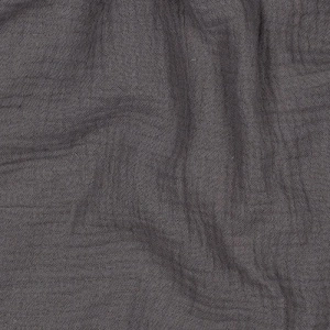 Material Muselină Organică GOTS, 100% bumbac - Dark Grey