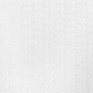Muselină Brodata Flori - White