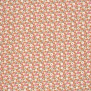Muselină Imprimată Floricele - Pink - Img 2