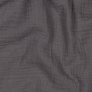 Muselina Organica GOTS - Dark Grey