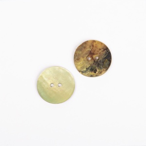 Nasture din sidef rotund 20mm- Verde - Img 2