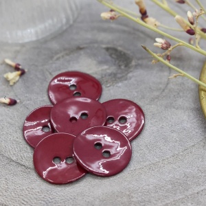Nasturi Glossy 14mm - Amarante - 5 bucati
