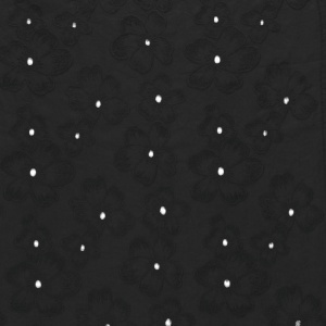 Poplin Brodat Floral - Black - Img 2