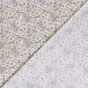 Poplin Imprimat floral - mov - Img 4