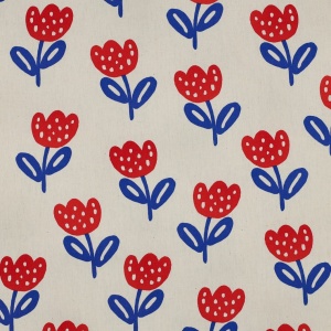 Poplin Organic Imprimat Flori