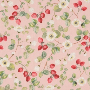 Poplin Premium Imprimat - Capsuni
