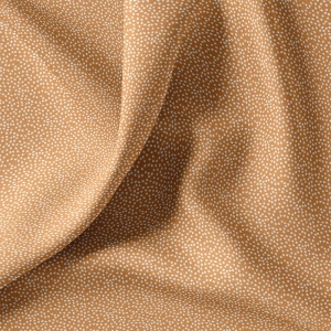 Bumbac Imprimat Buline - Caramel & White