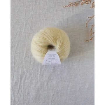 Fir mohair cu mătase De Rerum Natura Bérénice - Crème Anglaise - Img 2
