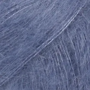 Fir mohair cu mătase DROPS Kid-Silk Uni 39 Storm Blue