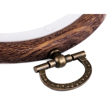 Gherghef imitație lemn cu agățătoare - 9 cm - Img 2