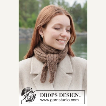 Kit DROPS Șal mic tricotat – Walnut Whirl