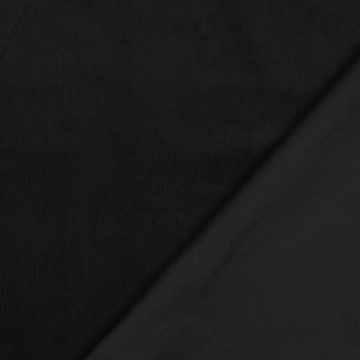 Material Babycord 21W (Velur) Bumbac Uni - Black - Img 4