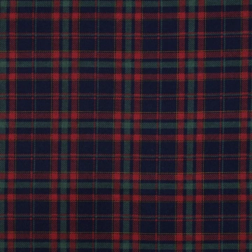 Material Flanel din Bumbac în Carouri - Navy