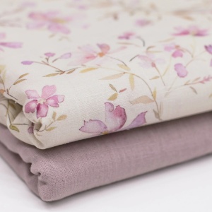Material In 100% Imprimat - Sweet Pink Flowers