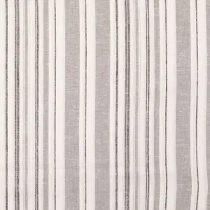 Material In și Vâscoză Yarn Dyed Dungi - Grey - Img 2