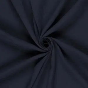 Material Muselină Dublă Navy, 100% bumbac