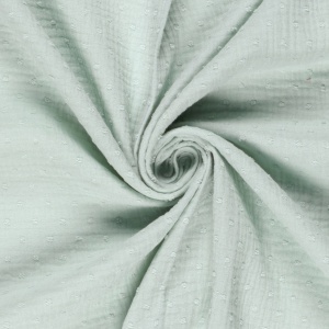 Muselina Dobby Dots - Mint