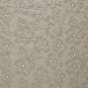 Poplin Brodat Floral - Beige - Img 3