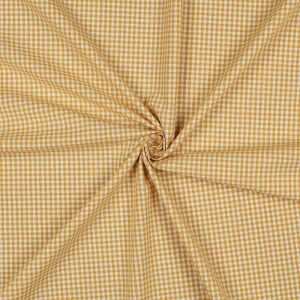 Poplin Bumbac Yarn Dyed Carouri 2.7mm - Ocru - Img 2