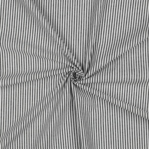 Poplin Bumbac Yarn Dyed Dungi 3mm- Negru - Img 3