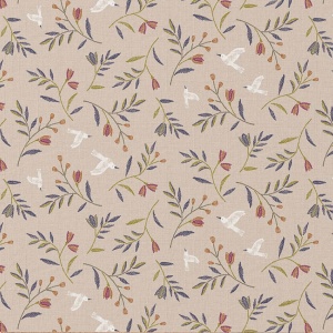 Bumbac Imprimat Digital Flori - Manyla Beige & Grey - Img 3