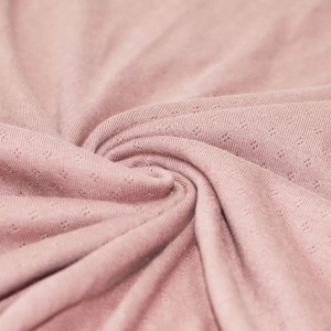 Jerse Bumbac Pointelle Mini - Nude Pink