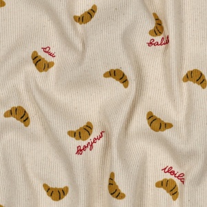 Jerse Rib Imprimat Digital - Croissants