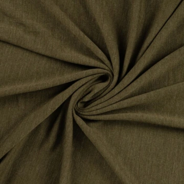 Jerseu Lână Merinos 100% - Khaki Melange - Img 3